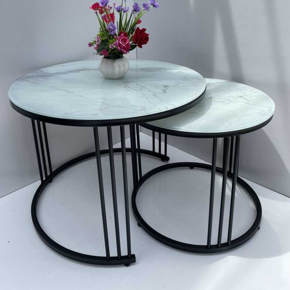 Bàn Trà Sofa Tròn Đôi - BT6 5