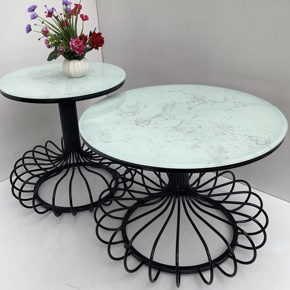 Bàn Trà Sofa Hình Bình Bông - BT9 4