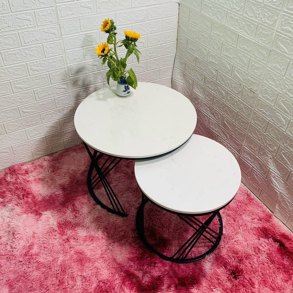 [BT10] Bàn Trà Sofa Đôi Mặt Đá Chân X - BT10