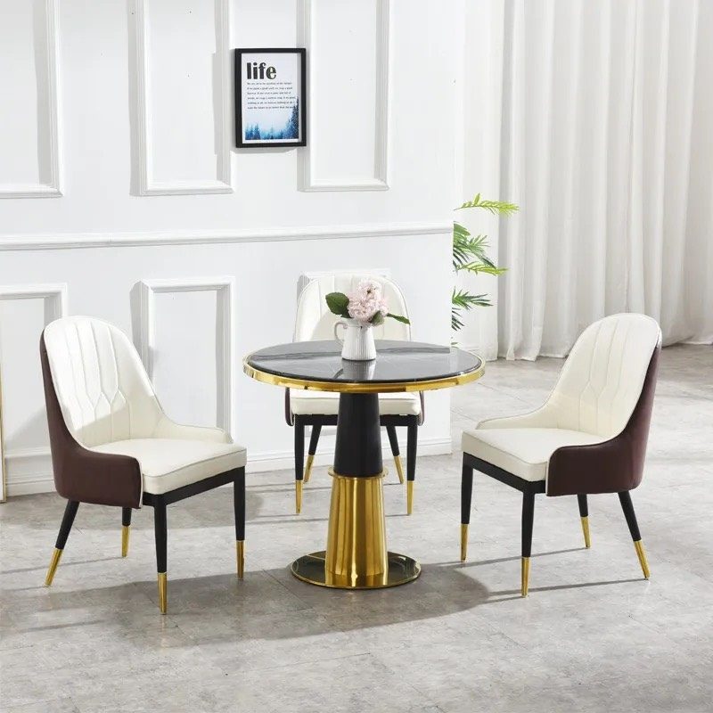 Bàn Trà Sofa Mặt Đá Tiếp Khách Chân Mạ - BT14 2