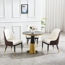 Bàn Trà Sofa Mặt Đá Tiếp Khách Chân Mạ - BT14 2