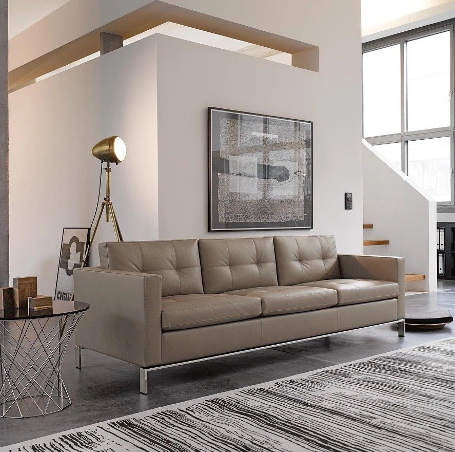 Ghế Sofa Da Simili Nâu Cao Cấp - SF20 1
