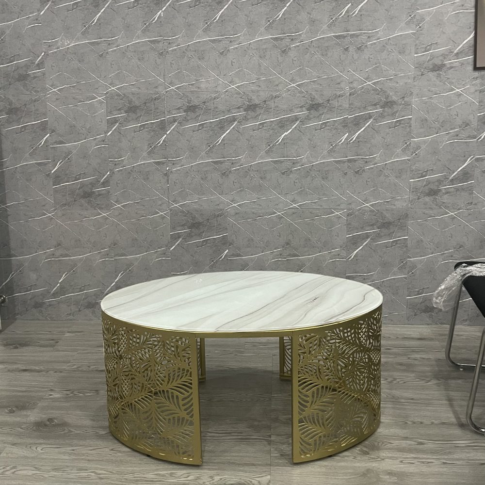 Bàn Trà Sofa Chân Sắt Nghệ Thuật Mạ Vàng - BT21 3