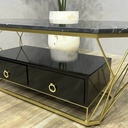 Bàn Trà Hộc Kéo Chân Mạ Vàng - BT22 3