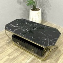 Bàn Trà Hộc Kéo Chân Mạ Vàng - BT22 5
