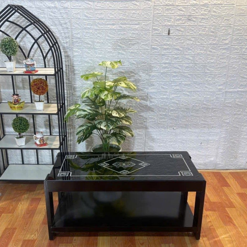[BT24] Bàn Trà Sofa Chữ Nhật Mặt Đá 2 Tầng - BT24
