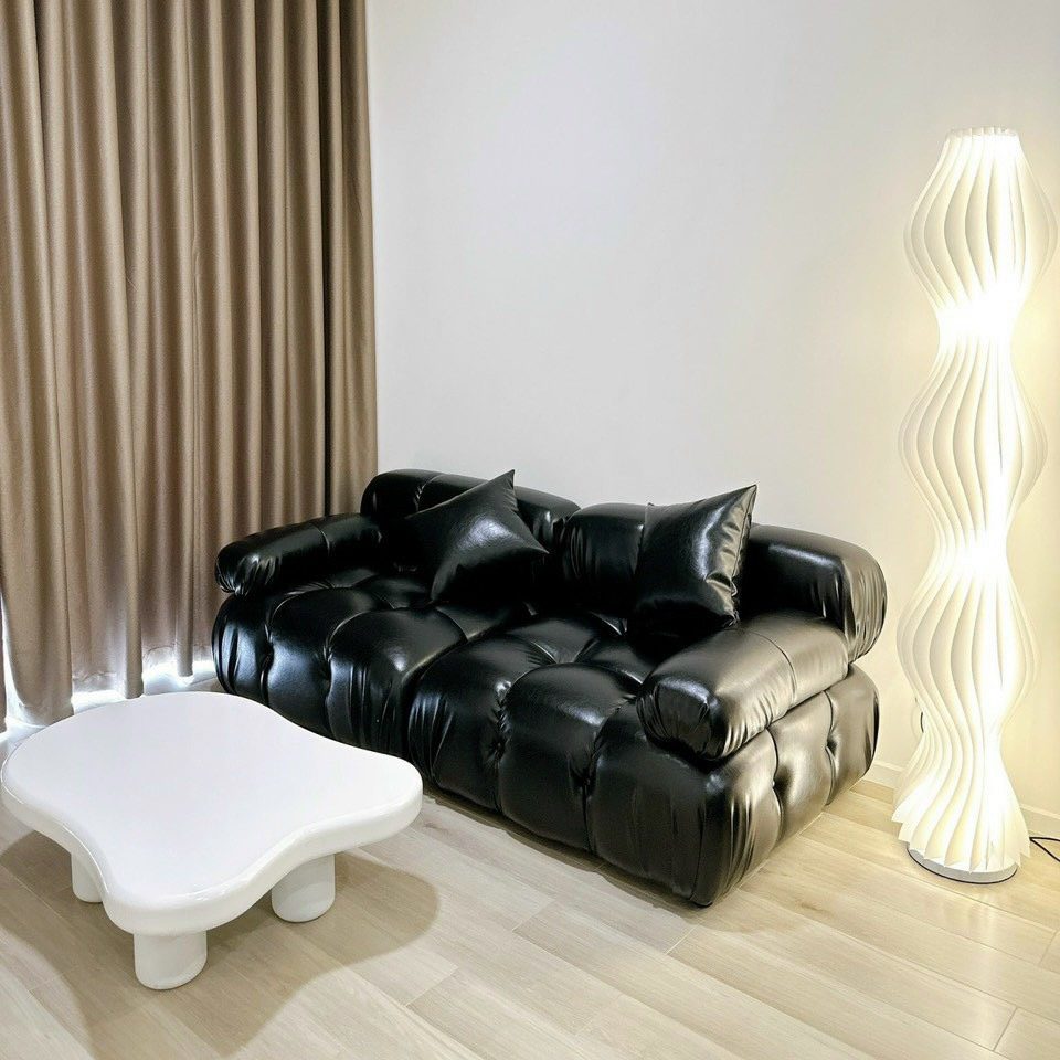 [SFCC20] Ghế Sofa Múi Vuông Da Simili Bóng - SF38
