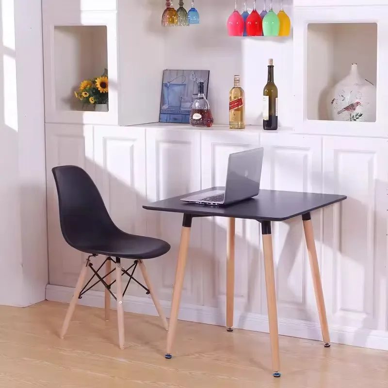 Bàn Cà Phê Eames Màu Đen Vuông - BCF7 4