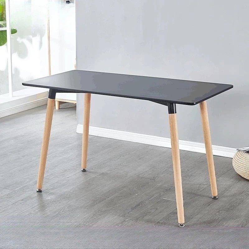 [(2608] Bàn Cà Phê Chữ Nhật Chân Gỗ - BCF9