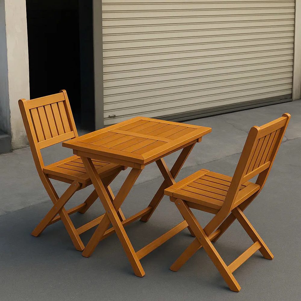 Bộ Bàn Ghế Tiếp Khách 4 Ghế Gấp Gọn Bàn Vuông - BGCF2 4