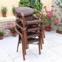 Ghế Sân Vườn Giả Mây Màu Gỗ - SV3 4