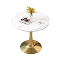 Bàn Cà Phê Tulip Mặt Đá Chân Mạ Vàng - BCF11 3