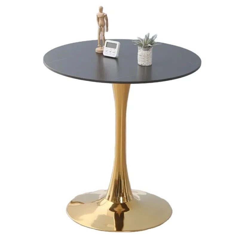 Bàn Tulip Mặt Đá Chân Mạ Vàng - BCF12 1