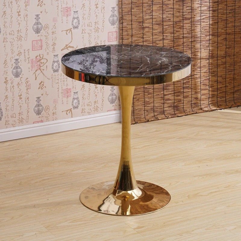 Bàn Tulip Mặt Đá Chân Mạ Vàng - BCF12 4