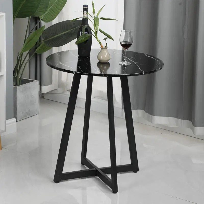 Bàn Cà Phê Tròn Gỗ Chân Sắt - BCF18 3