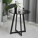 Bàn Cà Phê Tròn Gỗ Chân Sắt - BCF18 3