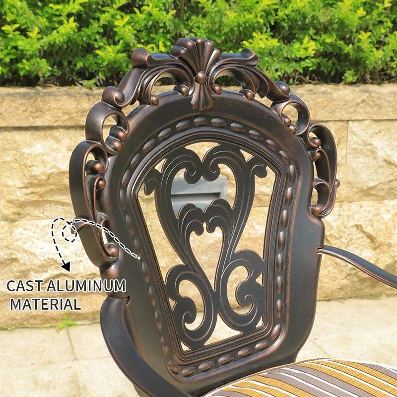 Ghế Sân Vườn Nhôm Đúc Có Tay Tựa Lưng Cao - SV15 3