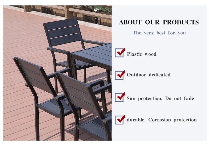 Ghế Sân Vườn Composite Ngoài Trời Chữ Nhật - SV18 2