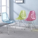 Ghế Cà Phê Eames Trong Suốt Chân Sắt - CF28 2