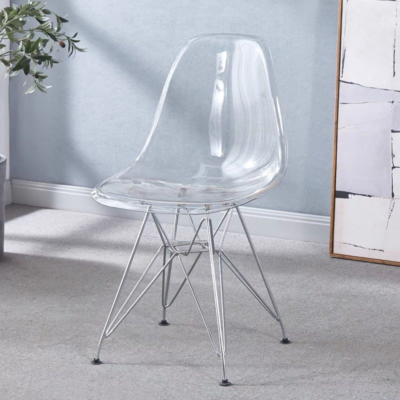 Ghế Cà Phê Eames Trong Suốt Chân Sắt - CF28 3