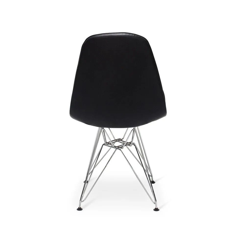 Ghế Cà Phê Eames Bọc Da Cúc Chân Sắt - CF29 1