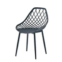 Ghế Cà Phê Emes Lưng Nhựa Lưới Chân Gỗ - CF30 3
