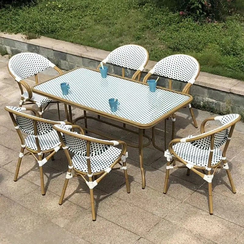 Bàn Sân Vườn Ngoài Trời Mặt Kính 1m5 - SV24 2