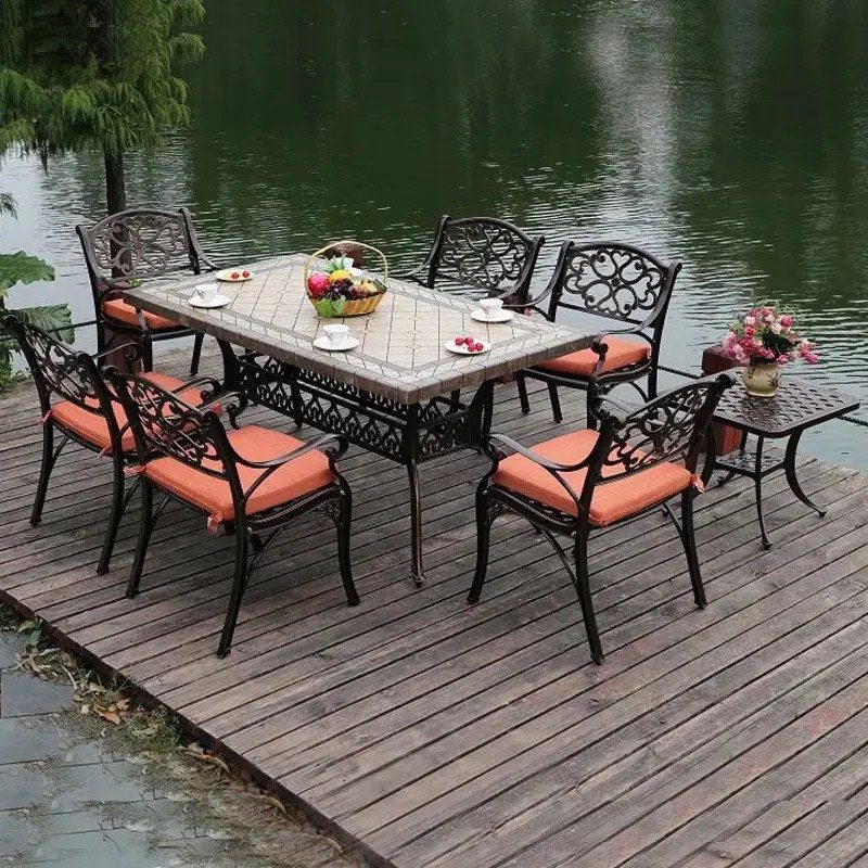 Bàn Sân Vườn Nhôm Đúc Sang Trọng - SV26 1