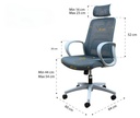 [GX81] Ghế Xoay Văn Phòng Lưng Lưới Hỗ Trợ Cột Sống - GX81