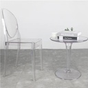 Ghế CaFe Nhựa Trong Suốt Không Tay - CF31 2
