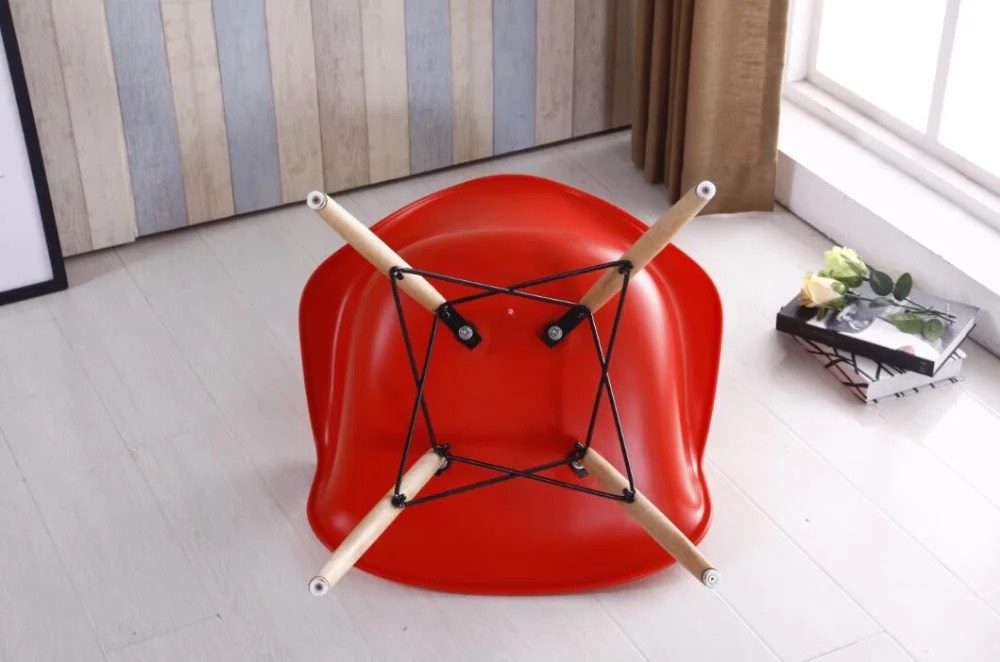 Ghế Cà Phê Eames Mặt Thuyền Chân Gỗ - CF39 2