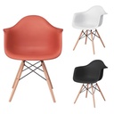 Ghế Cà Phê Eames Mặt Thuyền Chân Gỗ - CF39 4
