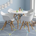 Ghế Cà Phê Eames Mặt Thuyền Chân Gỗ - CF39 5