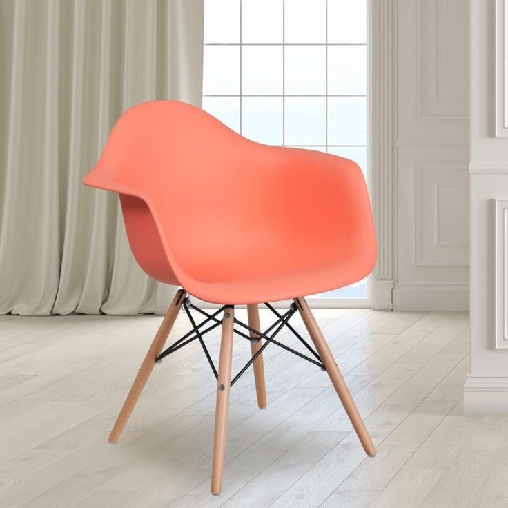 [CF39] Ghế Cà Phê Eames Mặt Thuyền Chân Gỗ - CF39