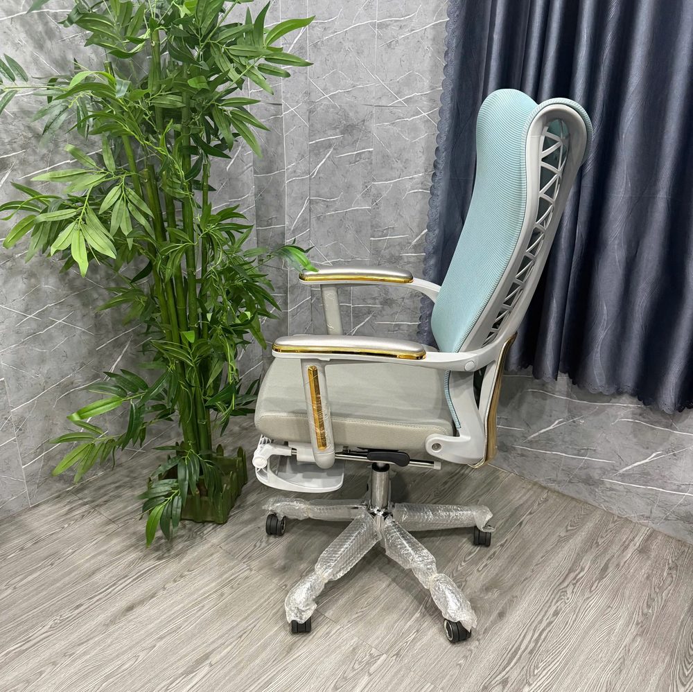 Ghế Làm Việc Xoay Lưng Cao Tay Vịn Vàng Đẳng Cấp - GX79 2