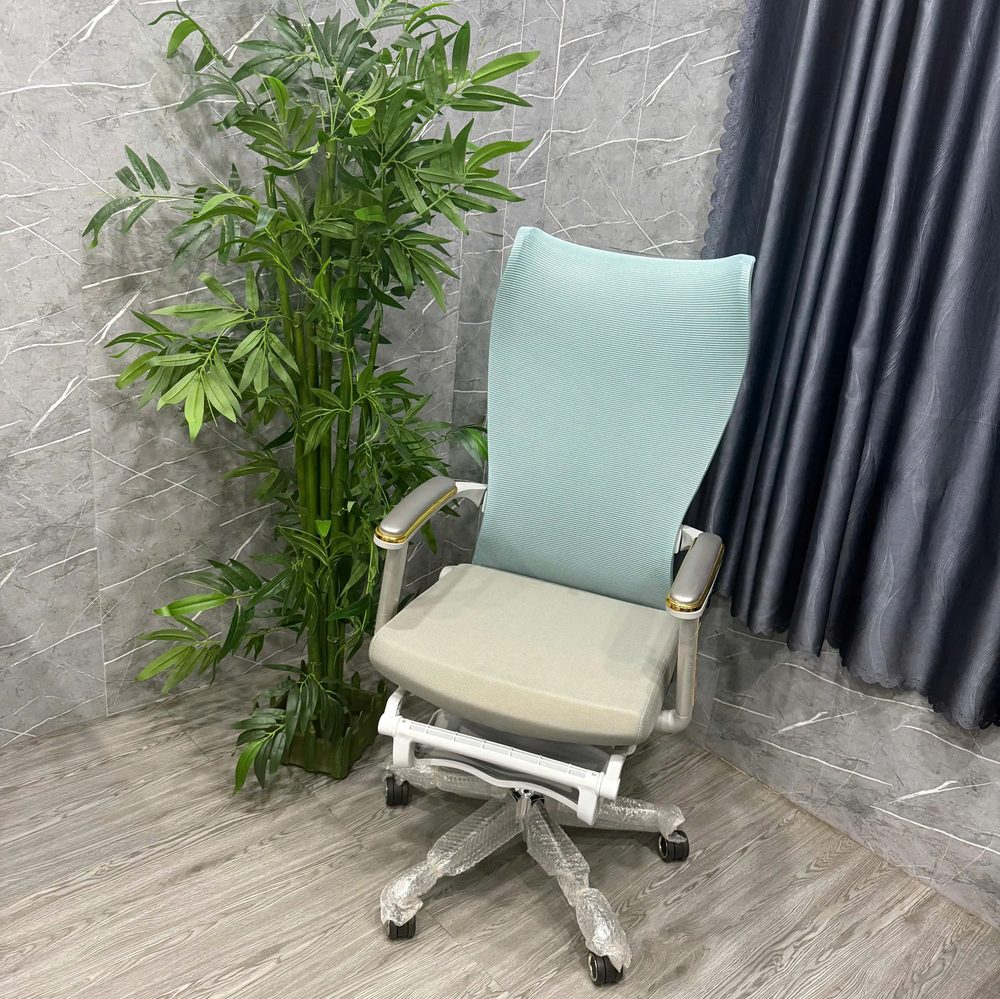 Ghế Làm Việc Xoay Lưng Cao Tay Vịn Vàng Đẳng Cấp - GX79 4