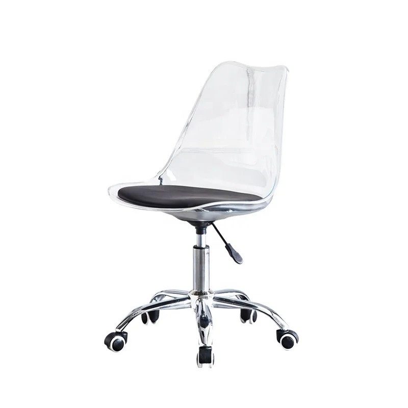 Ghế Cà Phê Trong Suốt Chân Xoay - CF41 1