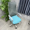 Ghế Xoay Văn Phòng Lưng Lưới Xanh Có Kê Chân Thư Giãn – GX78 2