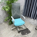 Ghế Xoay Văn Phòng Lưng Lưới Xanh Có Kê Chân Thư Giãn – GX78 3