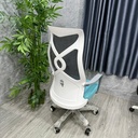 Ghế Xoay Văn Phòng Lưng Lưới Xanh Có Kê Chân Thư Giãn – GX78 4