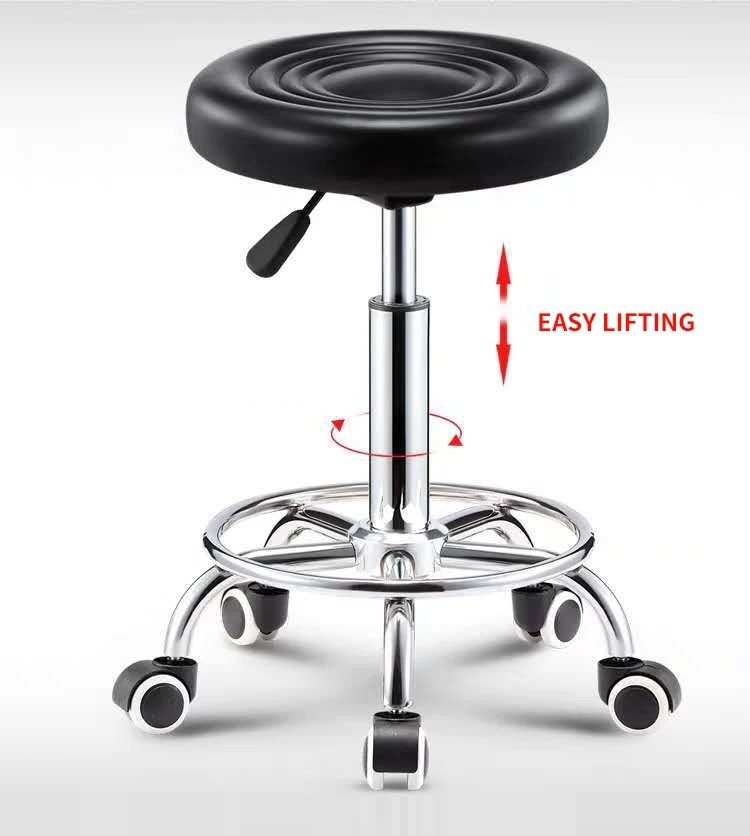 Ghế Cà Phê Đôn Da Có Chân Bánh Xe - CF50 2