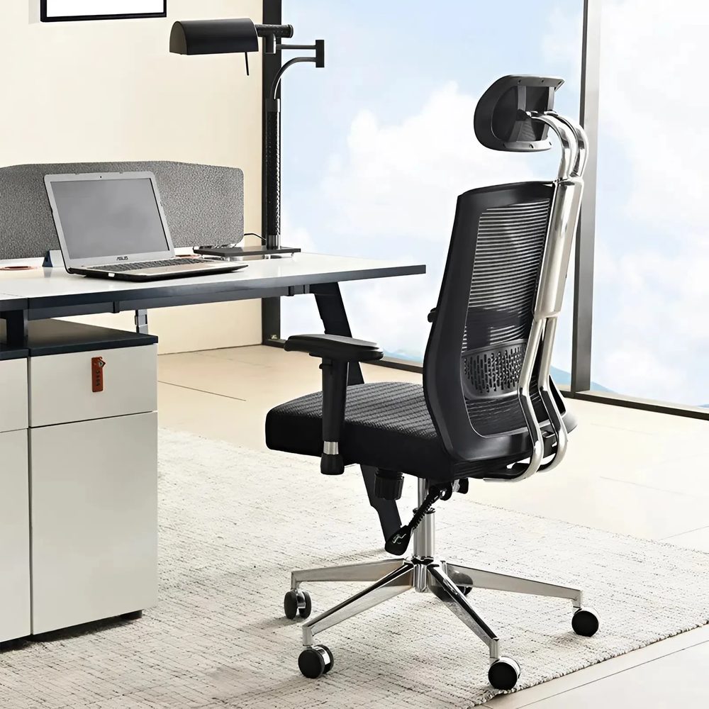 Ghế Lưới Công Thái Học Với Tựa Đầu Điều Chỉnh - CTH29 3