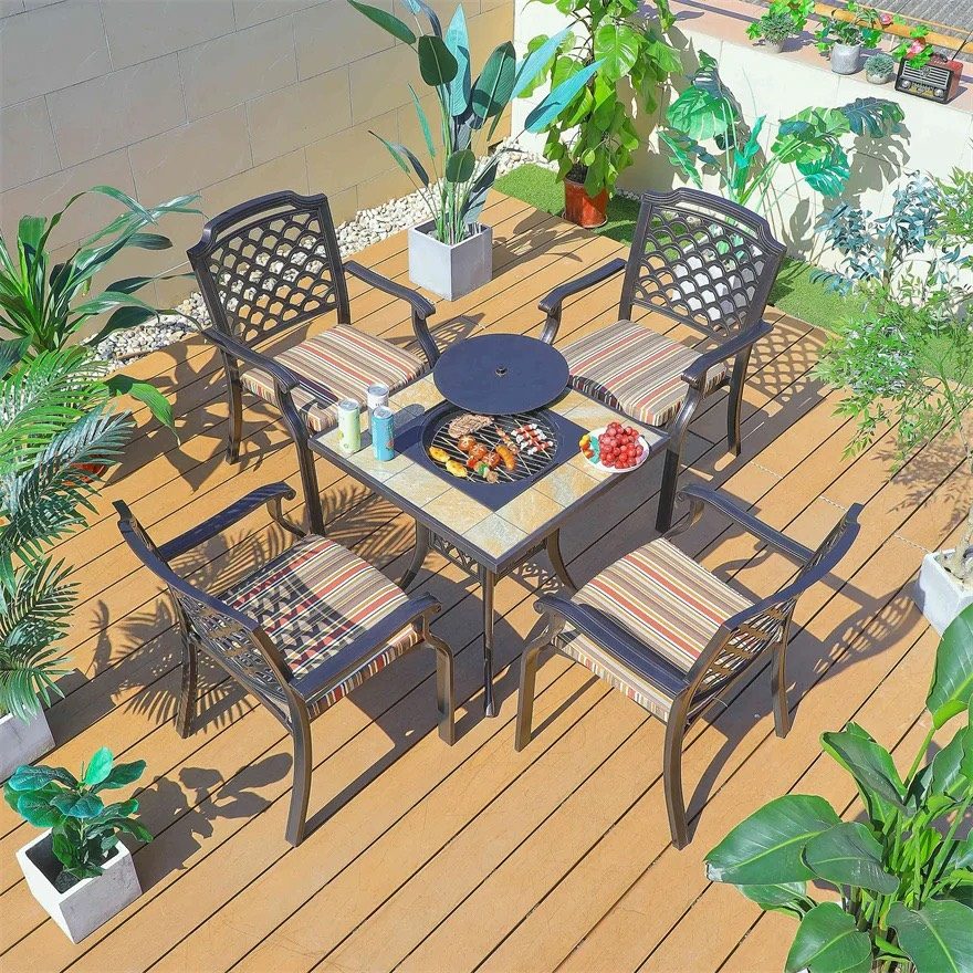 Bộ Bàn Ghế Sân Vườn 4 Người Bếp Nướng - SV50 3