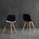 Ghế Cà Phê Eames 4 Múi Chân Gỗ - CF54 2