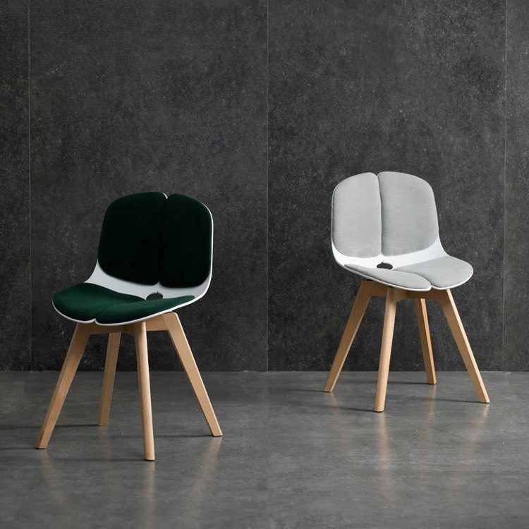 [CF54] Ghế Cà Phê Eames 4 Múi Chân Gỗ - CF54