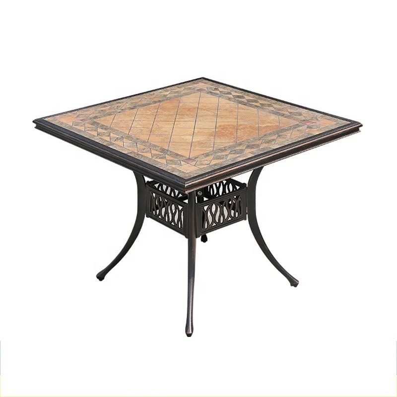 Bộ Bàn Ghế Sân Vườn Mặt Đá Nhôm - SV52 1