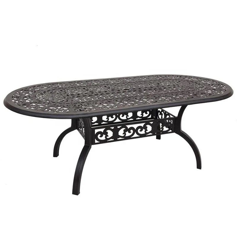 Bàn Sân Vườn Nhôm Đúc Oval Cao Cấp - SV53 1