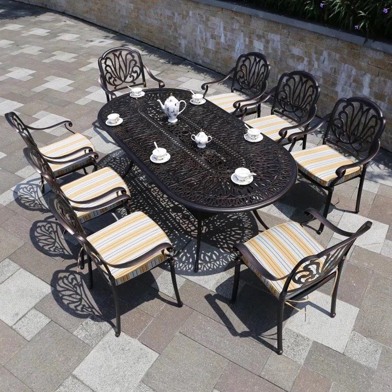 Bộ Bàn Ghế Sân Vườn Nhôm Đúc- SV54 5