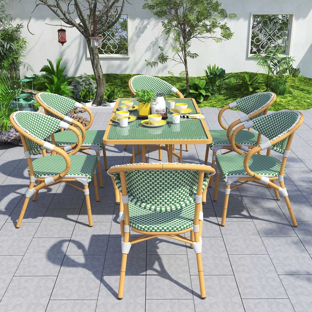 Bộ Bàn Ghế Sân Vườn Giả Mây 6 Ghế - SV55 2