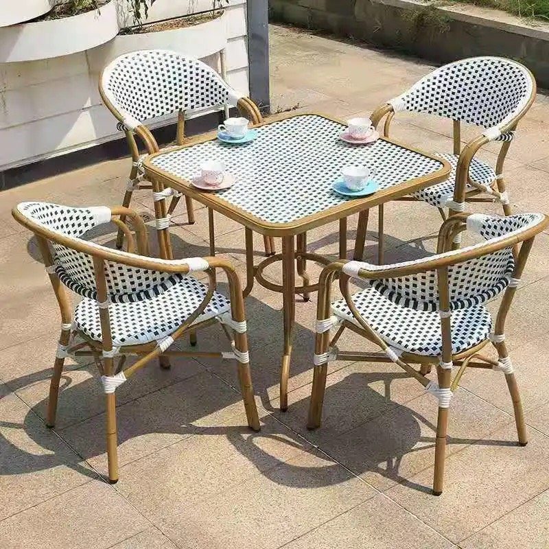 Bộ Bàn Ghế Sân Vườn Giả Mây 4 Người - SV56 4